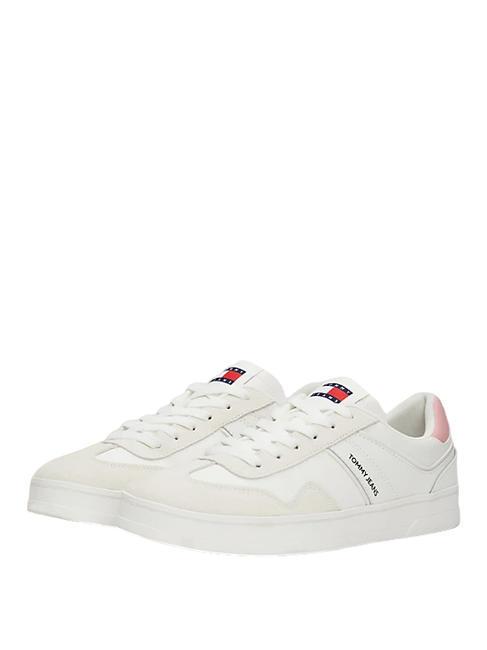 TOMMY HILFIGER TOMMY JEANS COURT  Tenisi din piele ecru - Pantofi femei