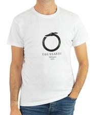 TRUSSARDI 1911 LUX  Tricou din bumbac alb - tricou - 1