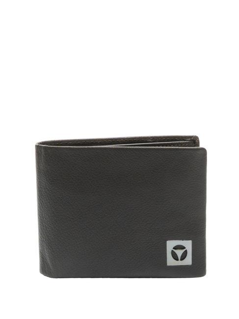 MOMO DESIGN CALF Portofel de piele cu părul negru - Portofele bărbați