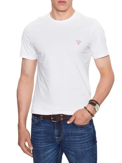 GUESS CORE Tricou din bumbac alb purpuriu - tricou