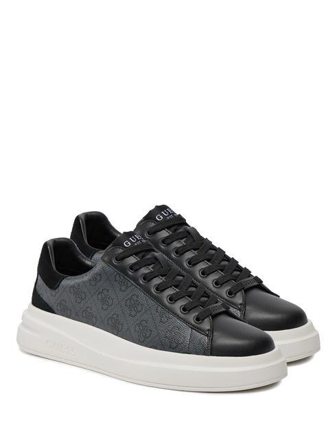 GUESS ELBA  Adidași BLACK - Pantofi bărbați