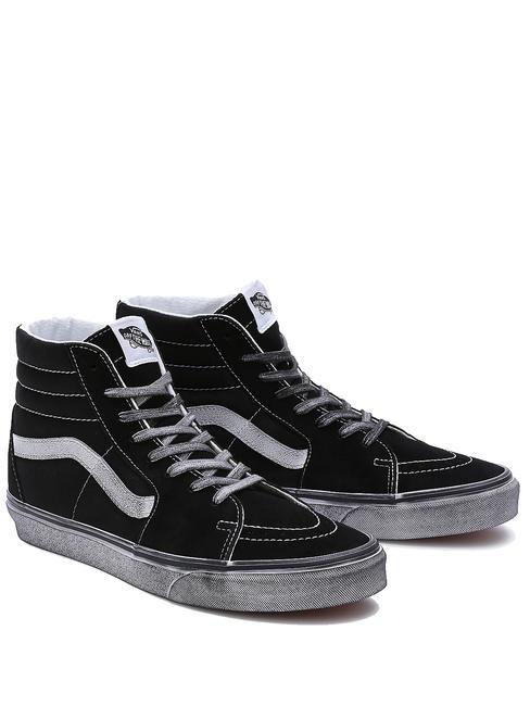 VANS UA SK8-HI Tenisi din piele subliniat alb/negru - Pantofi unisex