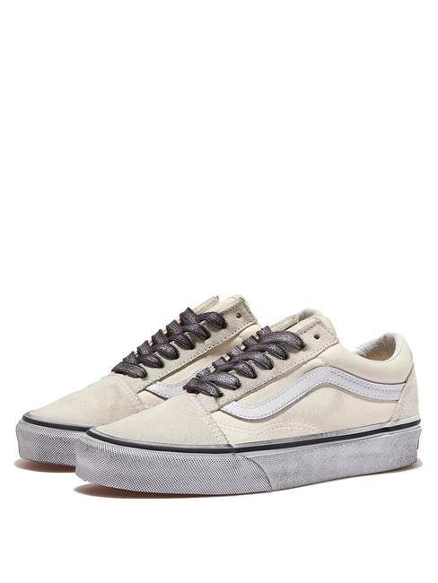VANS UA OLD SKOOL  Tenisi din piele subliniat alb/alb - Pantofi unisex