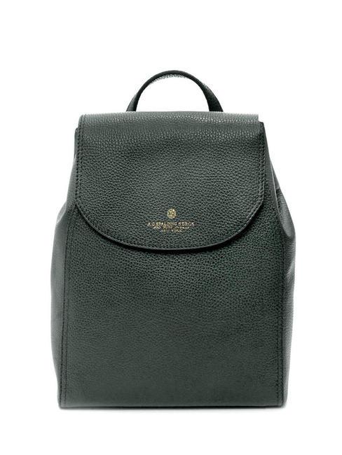 SPALDING TIFFANY Rucsac din piele verde inchis - Genți femei