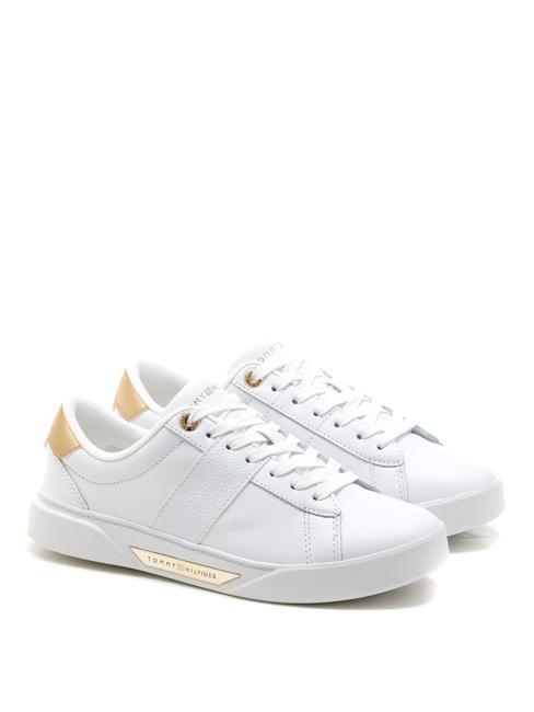 TOMMY HILFIGER CHIC PANEL COURT  Tenisi din piele alb - Pantofi femei