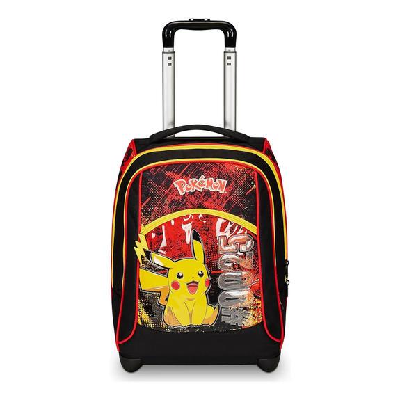 POKEMON PIKACHU Rucsac cu cărucior flacără / stacojiu - Rucsacuri cu role