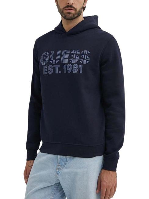 GUESS BEAU Hanorac cu gluga smartblue - hanorace
