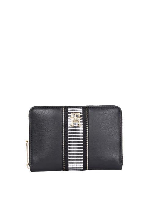 TOMMY HILFIGER FRESH Portofel mic cu fermoar negru - Portofele femei