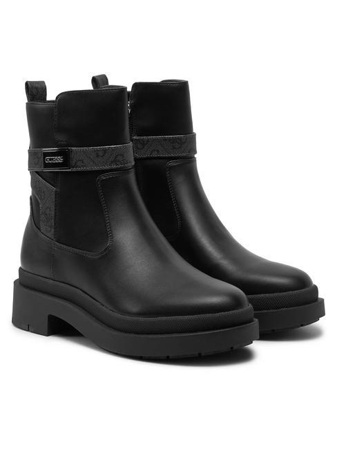 GUESS OVELLE2 Botine cărbune negru - Pantofi femei