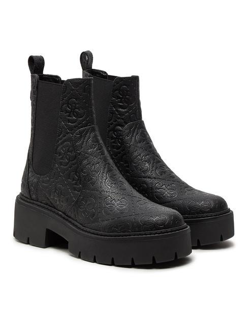 GUESS SHUZE Cizme chelsea slip-on BLACK - Pantofi femei
