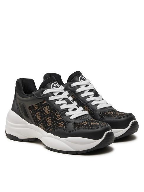 GUESS SAMRA2 Adidași înalți MARO NEGRU - Pantofi femei