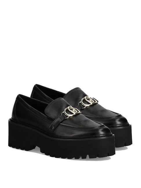 LIUJO FORTY 01 Mocasini cu platforma negru - Pantofi femei
