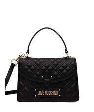 LOVE MOSCHINO QUILTED Geanta servieta cu bareta de umar negru - Genți femei - 1