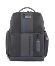 PIQUADRO Rucsac URBAN FAST-CHECK, suport pentru computer 15,6 ", din piele negru grigiongr - Rucsacuri pentru laptop - 1
