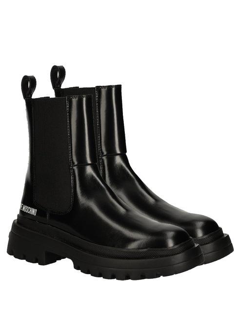 LOVE MOSCHINO HER 50 Botine din piele negru - Pantofi femei