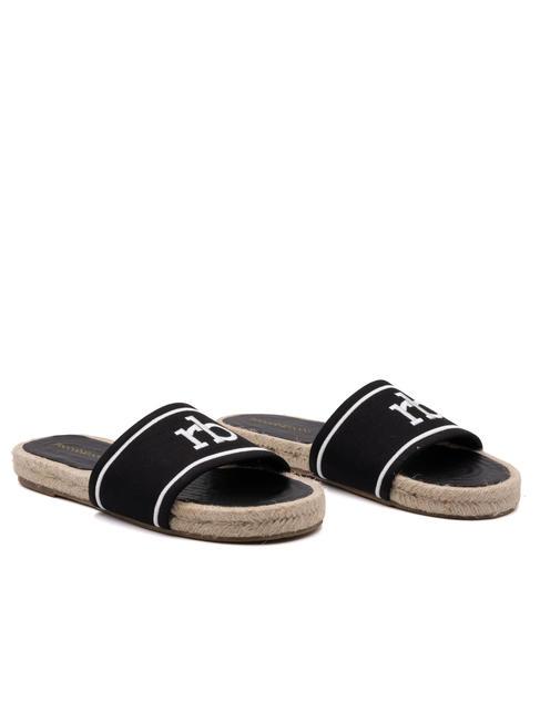 ROCCOBAROCCO RB Papuc de pânză negru - Pantofi femei
