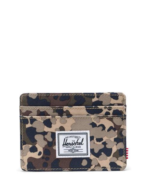 HERSCHEL CHARLIE  Suport plat pentru card camuflaj teren - Portofele femei