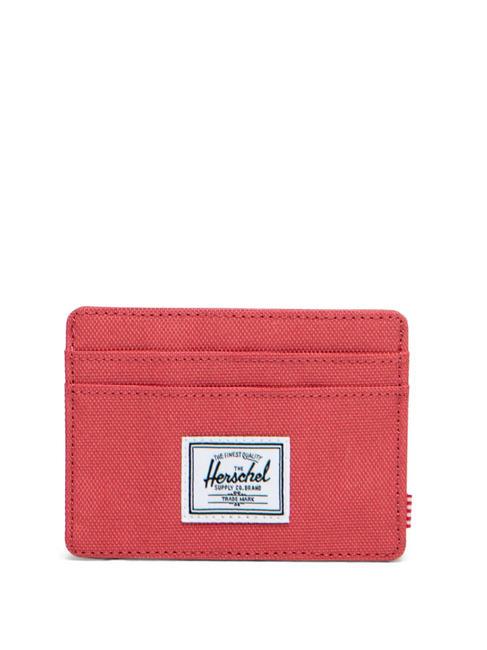 HERSCHEL CHARLIE  Suport plat pentru card trandafir mineral - Portofele femei