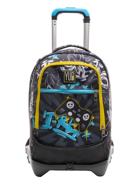 YUB STREETDOODLES 3WD Rucsac troler 3 in 1, detasabil negru - Rucsacuri cu role