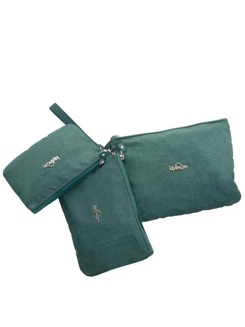 KIPLING IAKA L WRISTLET Geantă clutch Trio cu manșetă trandafir înflorit - Genți femei