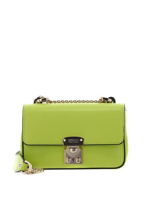 GUESS ELIETTE MINI Micro geantă de umăr / crossbody chartreuse - Genți femei