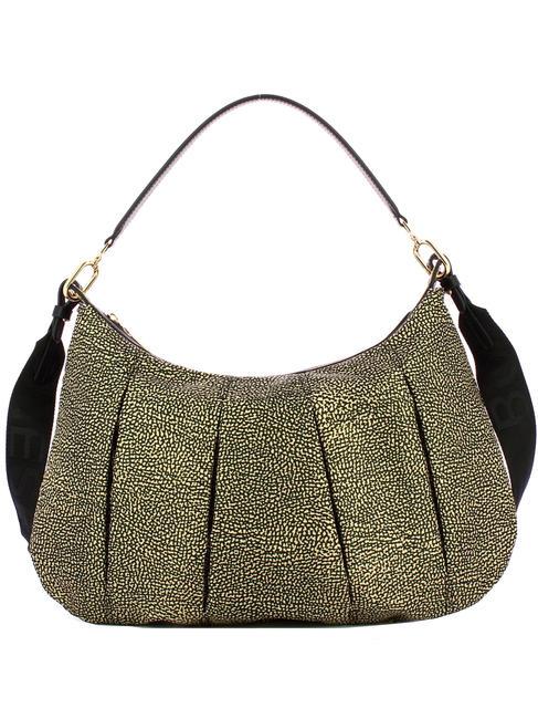 BORBONESE CROISSANT HOBO MEDIUM Geanta de umar, cu bareta de umar OP / NATURAL / NEGRU - Genți femei