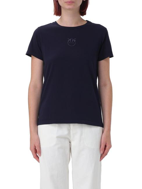 PINKO BUSSOLOTTO Tricou din bumbac albastru-eclipsă totală - tricou