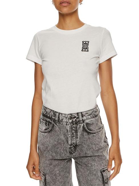 PINKO BUSSOLOTTO  Tricou din bumbac alb-albă ca zăpada - tricou
