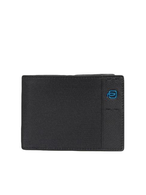 PIQUADRO Portofel Linia PULSE P16 chevron negru - Portofele bărbați