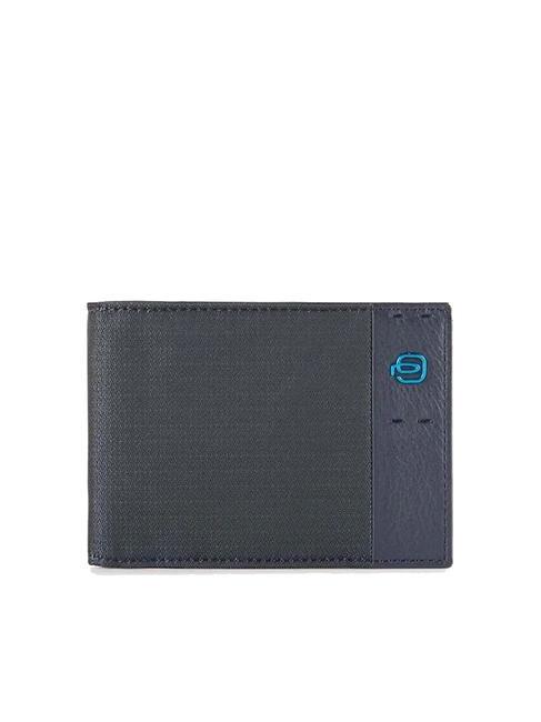 PIQUADRO Portofel Linia PULSE P16 CHEVRON ALBASTRU - Portofele bărbați