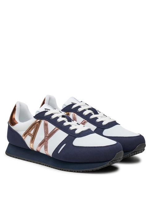 ARMANI EXCHANGE sneaker Adidași op.alb+albastru închis - Pantofi femei