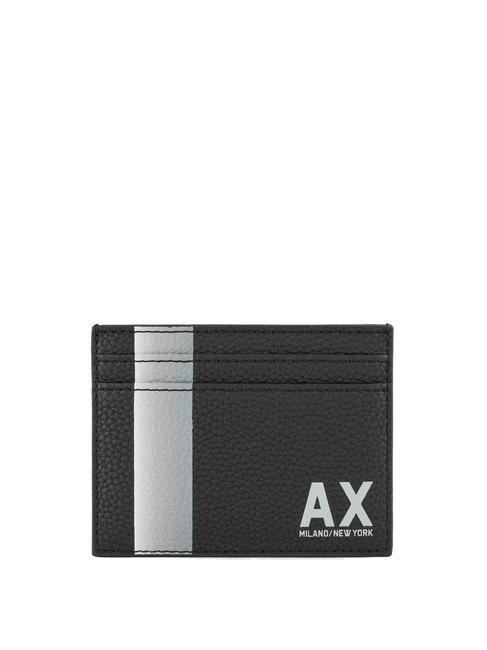 ARMANI EXCHANGE MILANO NEW YORK Suport plat pentru card negru - Portofele bărbați
