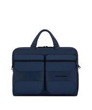 PIQUADRO CAMPIONARIO - GIO Servietă din piele și material pentru laptop de 15,6". - Serviete birou