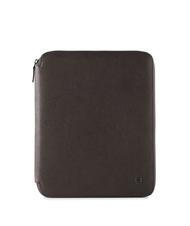 PIQUADRO CAMPIONARIO - BLACK SQUARE Clipboard din piele A4 MORO - Husă pentru tabletă și organizator - 1