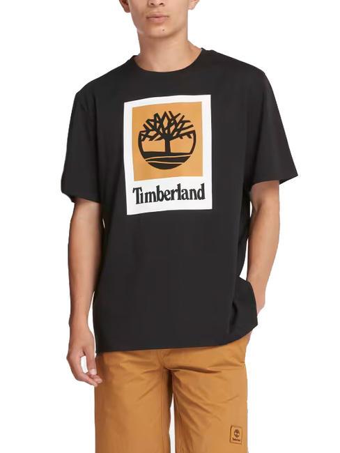 TIMBERLAND STACK LOGO Tricou din bumbac BLACK - tricou