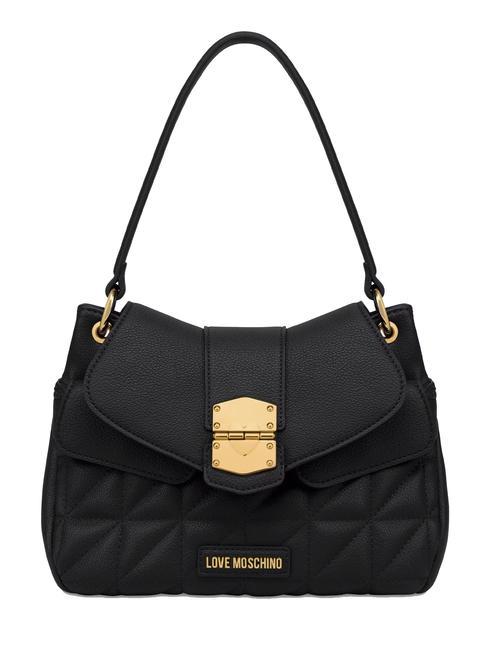 LOVE MOSCHINO CLICK HEART Geanta de umar, cu bareta de umar negru - Genți femei
