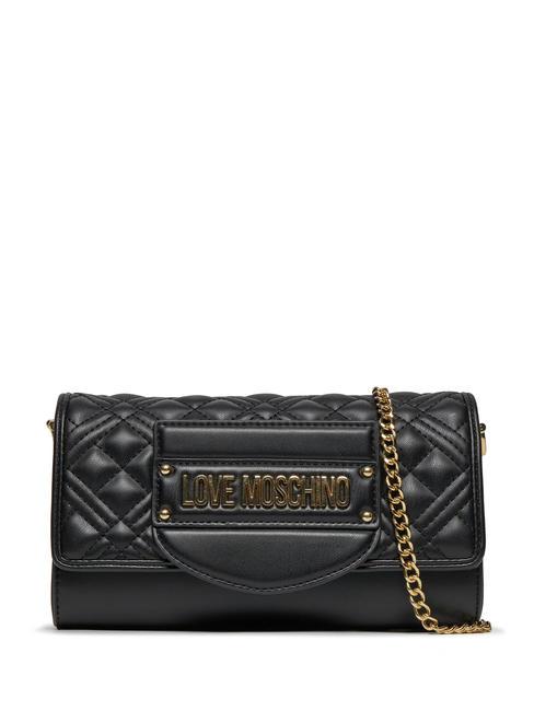 LOVE MOSCHINO QUILTED TAB Mini geanta de umar negru - Genți femei