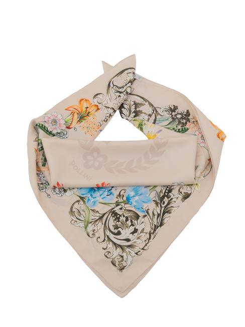 POLLINI FLOWERS TWILL Eșarfă bej - Eșarfe
