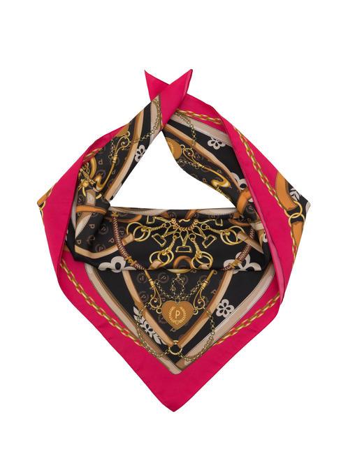 POLLINI HEARTS TWILL Eșarfă fucsia/negru - Eșarfe
