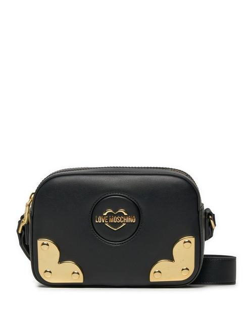 LOVE MOSCHINO HEART CORNER  Mini geanta de umar negru - Genți femei