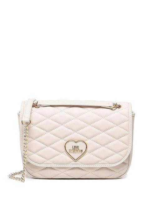 LOVE MOSCHINO ROMANTIC Convertible Geantă de umăr/încrucișată fildeş - Genți femei
