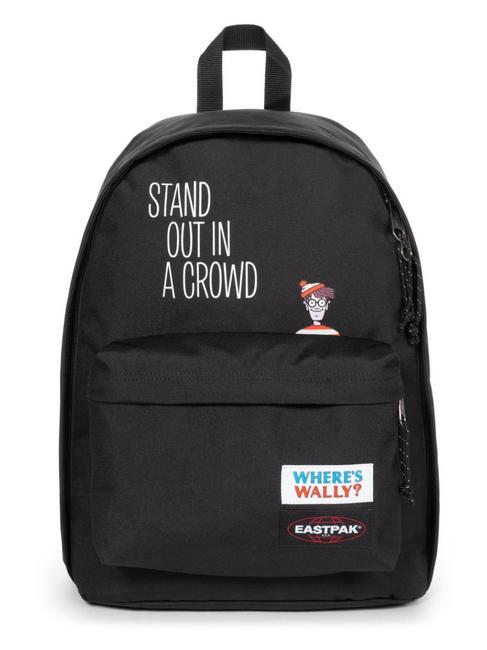 EASTPAK OUT OF OFFICE WHERE'S WALLY? Rucsac pentru laptop de 13". mătase neagră - Rucsacuri pentru școală și timp liber