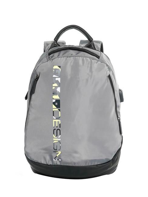 MOMO DESIGN OVO Rucsac pentru PC de 15 inchi gri închis/multi - Rucsacuri pentru școală și timp liber