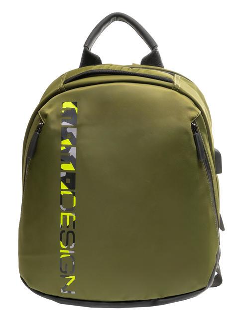 MOMO DESIGN OVO Rucsac pentru PC de 15 inchi militarverde/multi - Rucsacuri pentru școală și timp liber