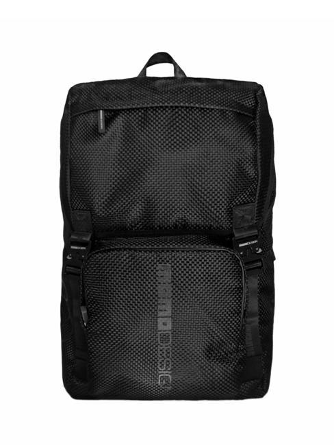 MOMO DESIGN ECO CARBON URBAN Rucsac din poliester reciclat negru logonegru - Rucsacuri pentru școală și timp liber