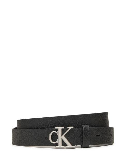 CALVIN KLEIN CK JEANS MONOGRAM  Curea din piele fabricata in Italia pvh negru - Curele