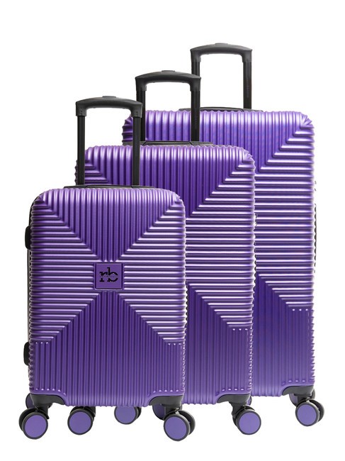 ROCCOBAROCCO ADVENTURE Set 3 cărucioare de cabină, medii, mari Violet - Set trolere
