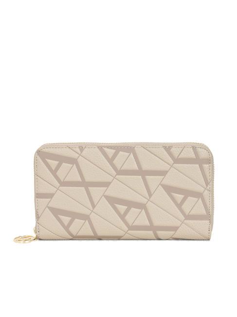ARMANI EXCHANGE A|X EMBOSSED Fermoar mare în jurul portofelului pisco/dark pisco - Portofele femei