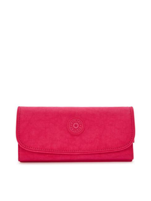 KIPLING MONEY LAND Portofel mare confetti roz - Portofele femei