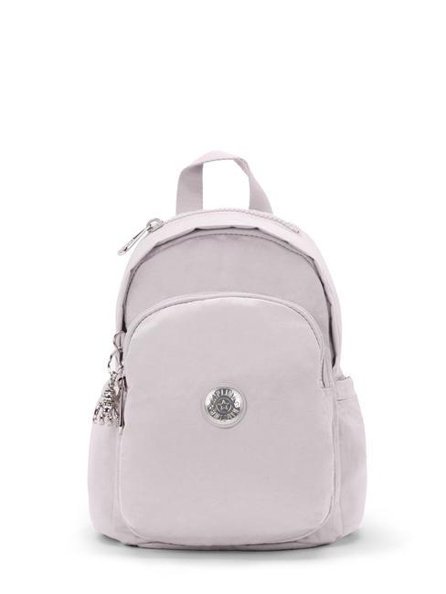 KIPLING BASIC ELEVATED DELIA MINI Rucsac sclipi argintiu - Genți femei